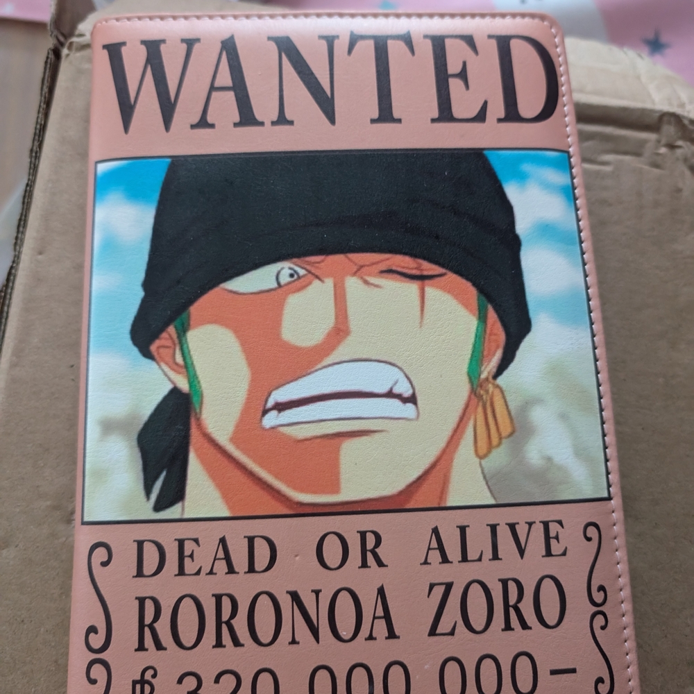 Wanted Poster Wallet with Anime Character